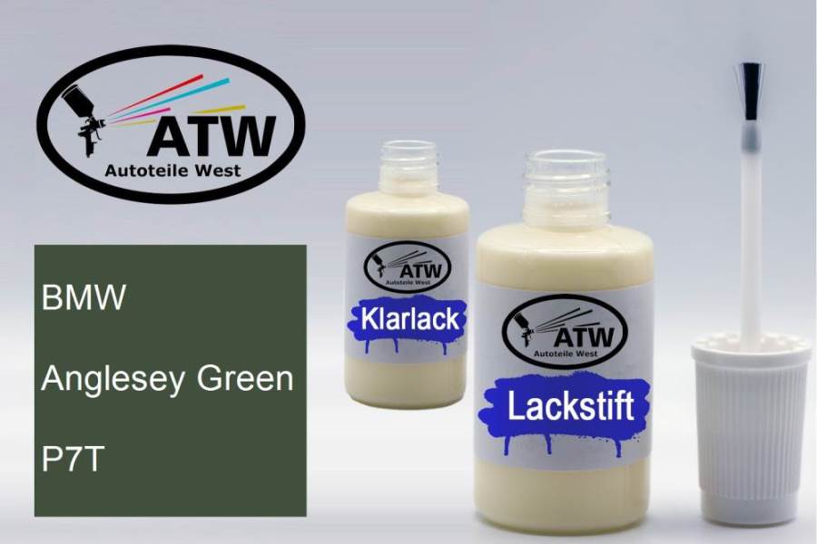 BMW, Anglesey Green, P7T: 20ml Lackstift + 20ml Klarlack - Set, von ATW Autoteile West.